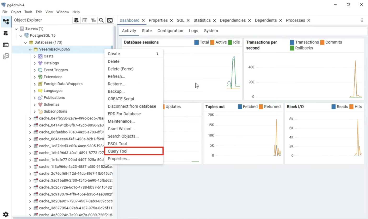 Fix VBO unindexed repository by editing PostgreSQL with PGAdmin ...